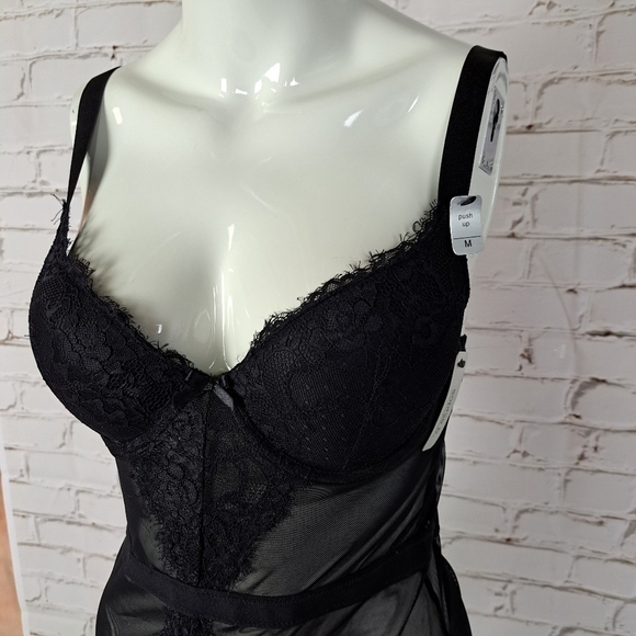 SOPHIE B Mesh Basque Lingerie - Picture 3 of 9